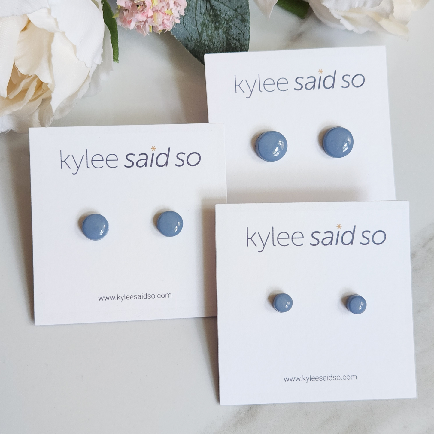 Pale Blue Dot Studs
