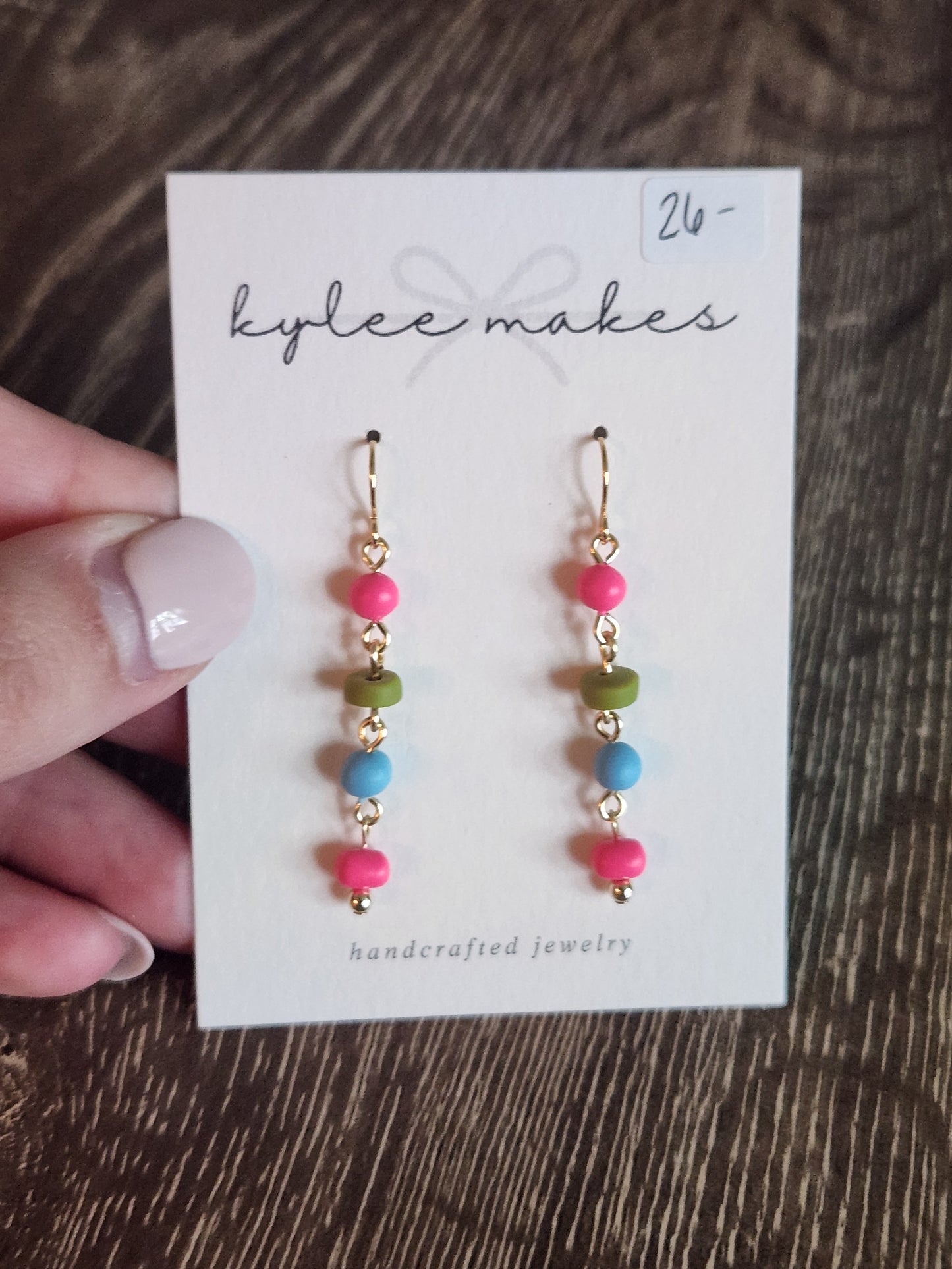 Beaded Drop Earrings – Handmade Dangle Jewelry