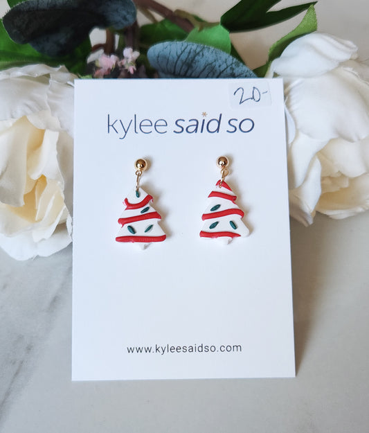 Tree Cake Dangle Earrings