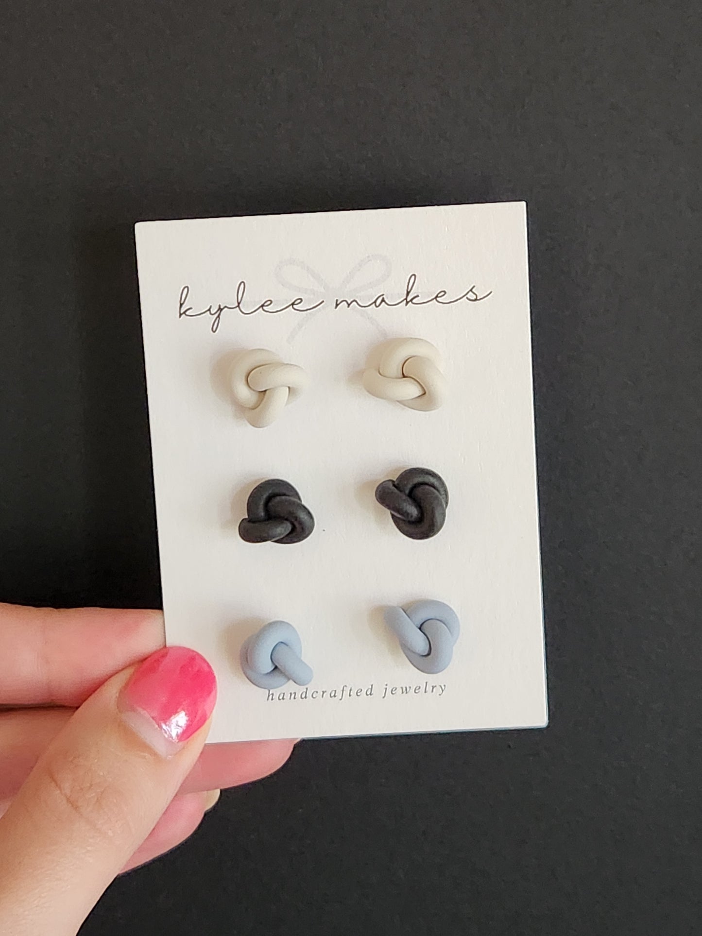 Classic Knot Stud Earrings Pack