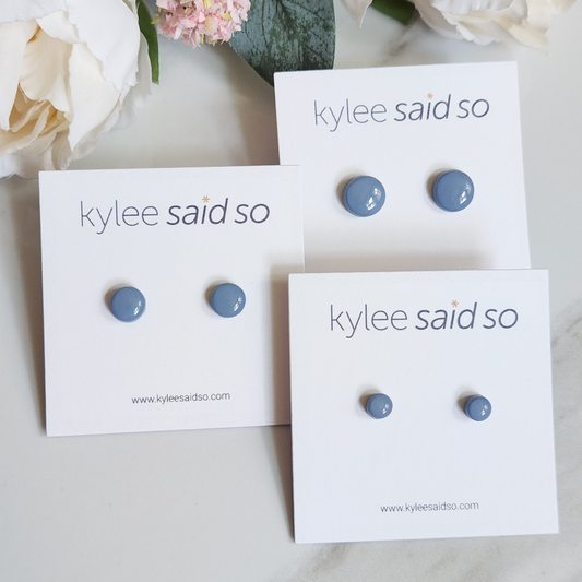 Pale Blue Dot Studs