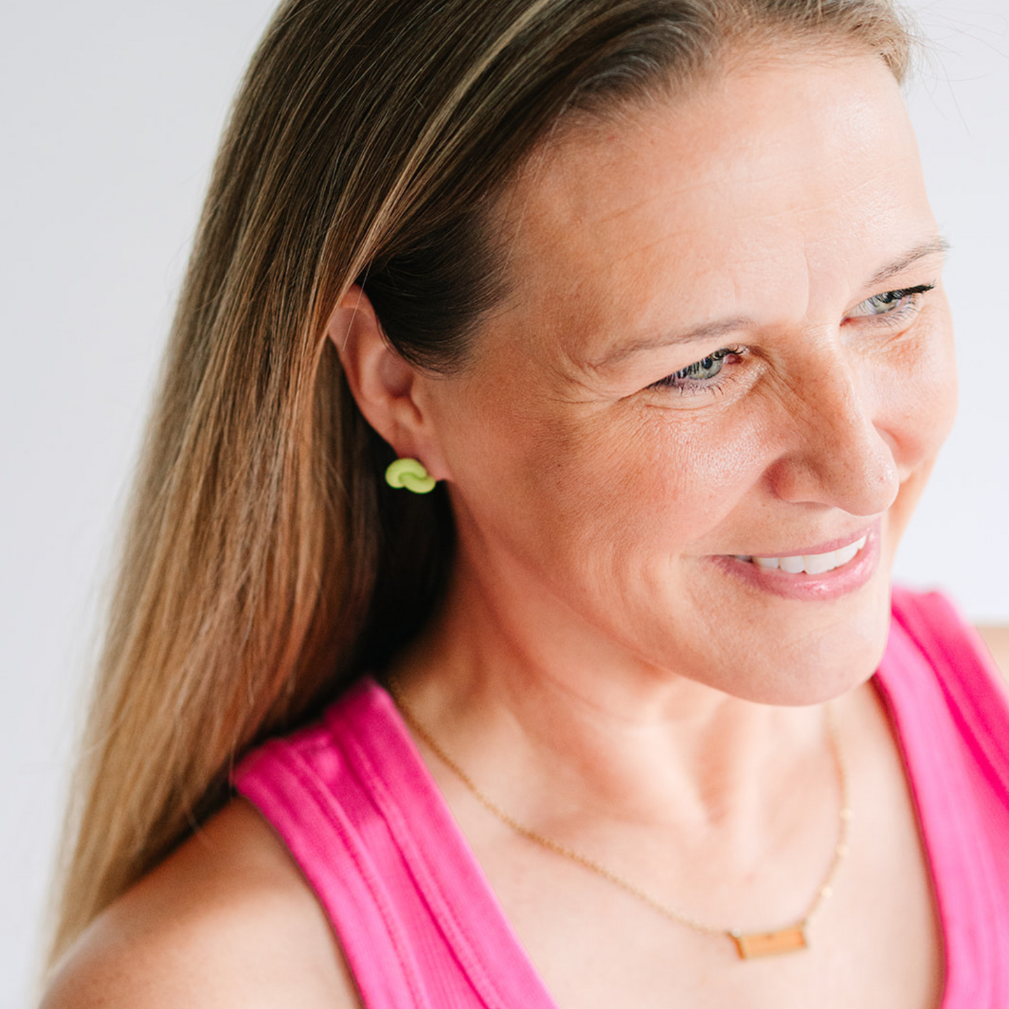 Pistachio Knot Stud Earrings